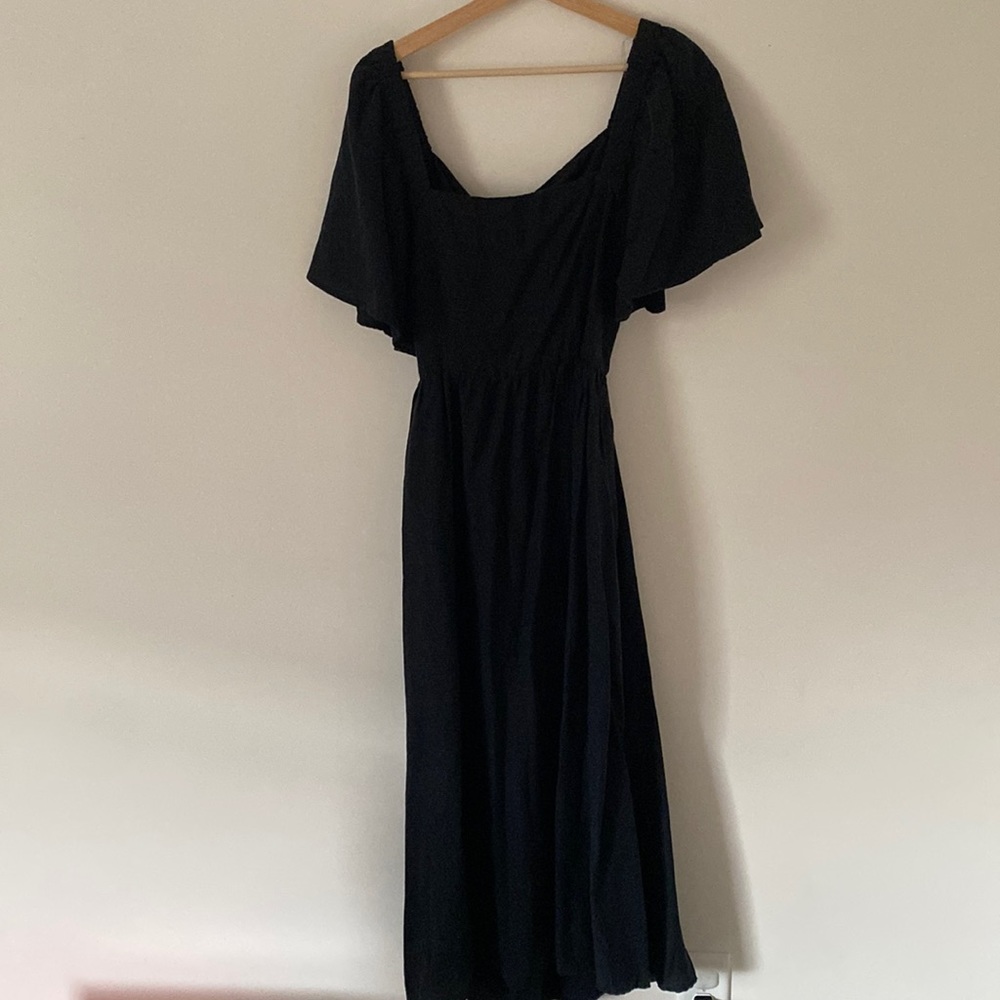 A new day black tie back dress